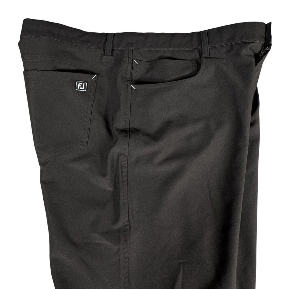 Footjoy FJ Pants Men's 34/30 Black Golf Chino Performance Stretch Athletic Fit